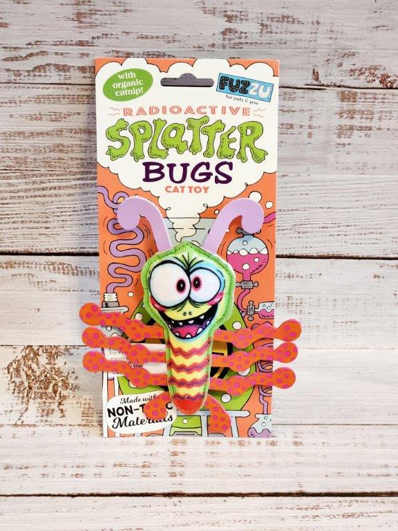 FUZZU Splatter Bugs Cat Toy
