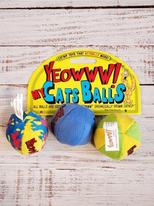 Yeowww! My Cats Balls Cat Toy 3pk
