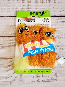 Petstages Fish Sticks Cat Toy 3pk