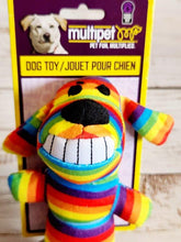 Load image into Gallery viewer, MultiPet Rainbow Loofa Dog Toy