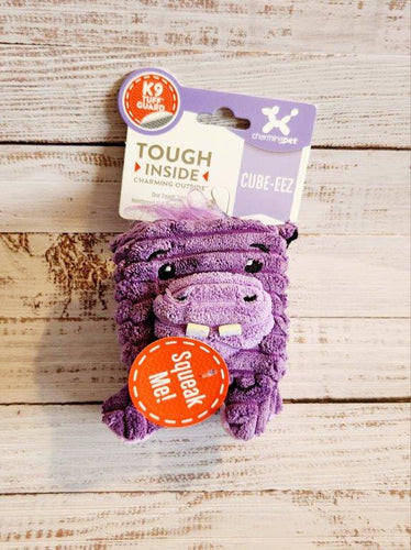 Charming Pet Cube-Eez Hippo 2-in-1 Dog Toy