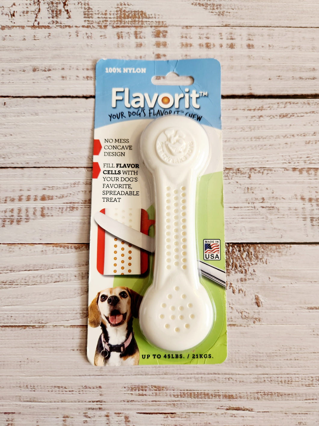 Pet Qwerks Flavorit Bone Dog Chew Toy