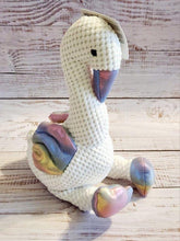 Load image into Gallery viewer, FouFit Under the Sea Knotted Swan Dog Toy Large